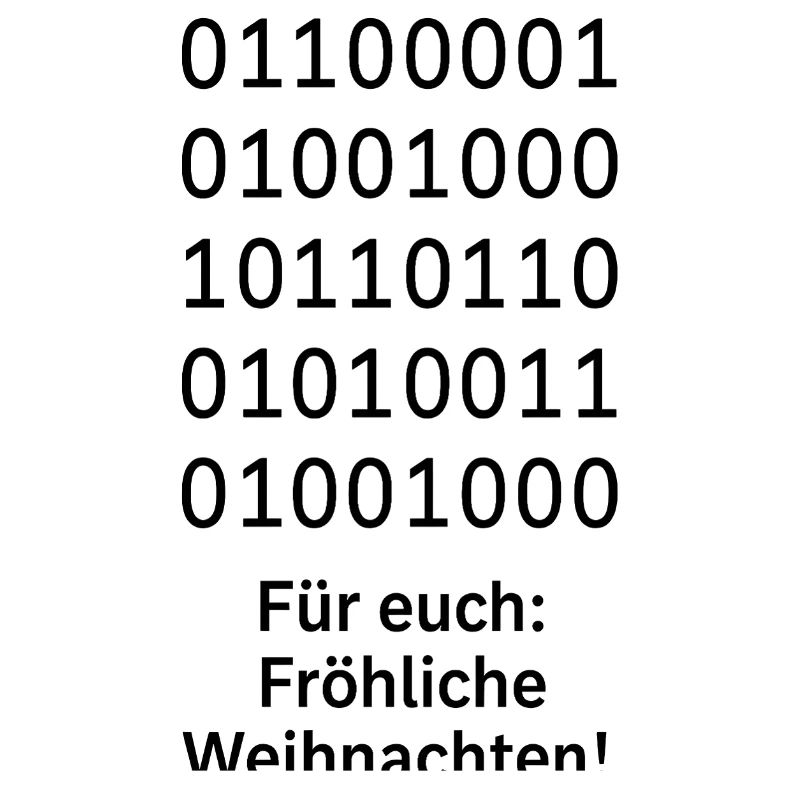Binary Code Weihnachtszauber