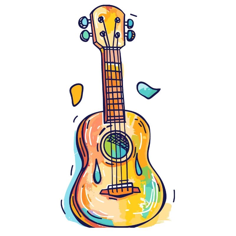 Ukulele Comic Look