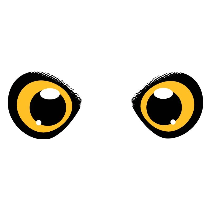 zwei leuchtende Augen einer Eule