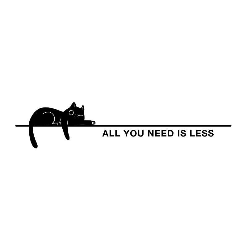 Tout ce dont vous avez besoin, c’est moins de minimalisme Déclaration de chat