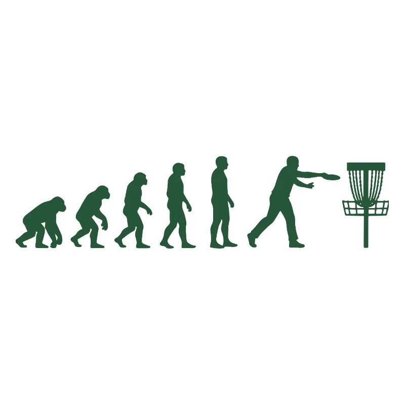 Disc Golf Evolution Drôle de Disc Golfeur Flying Disc