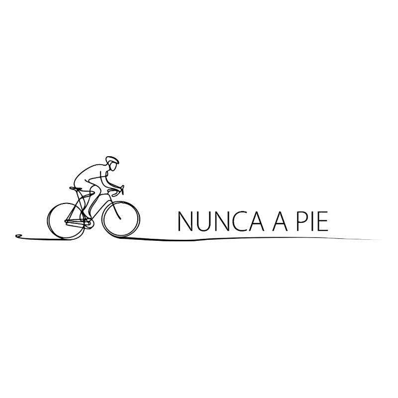 Cyclist Silhouette Nunca Pie Gift Bicycle