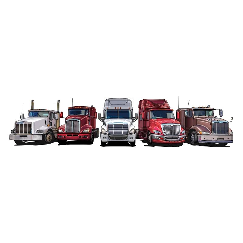 Tracteurs de semi-remorques à long capot