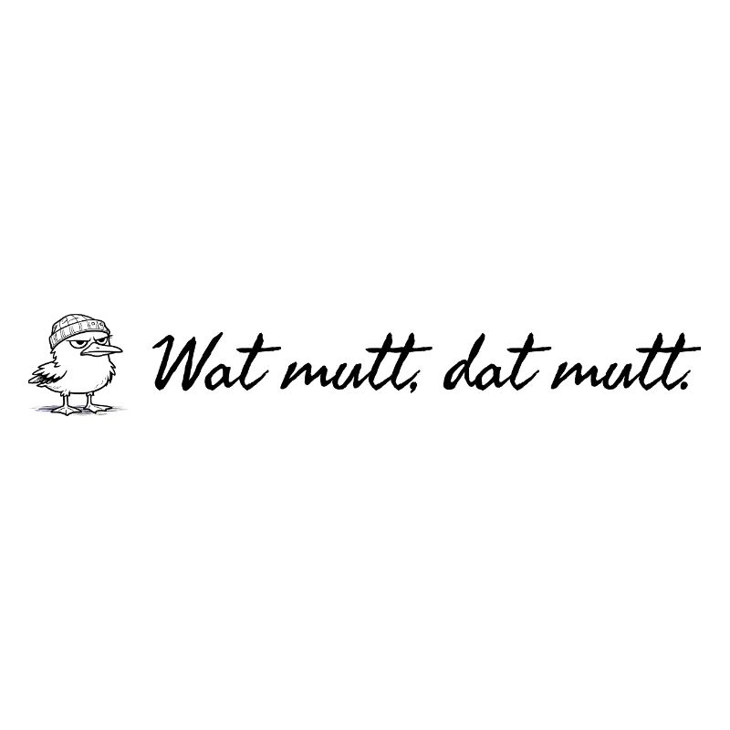 Wat mutt dat mutt plattdeutscher Spruch mit Möwe