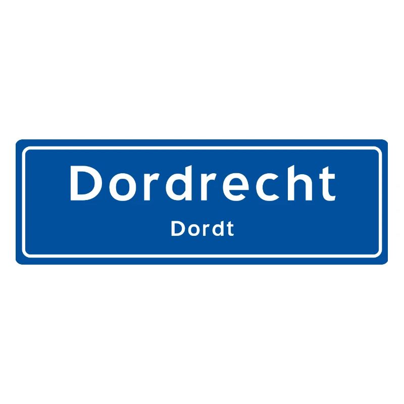 Panneau de nom de lieu de Dordrecht