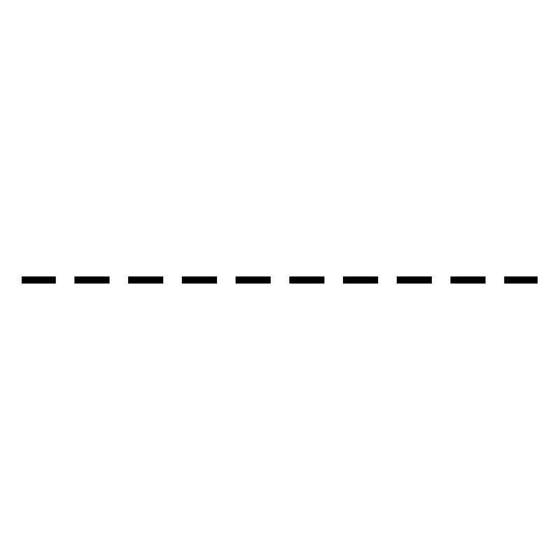 Line dashed symbol stroke