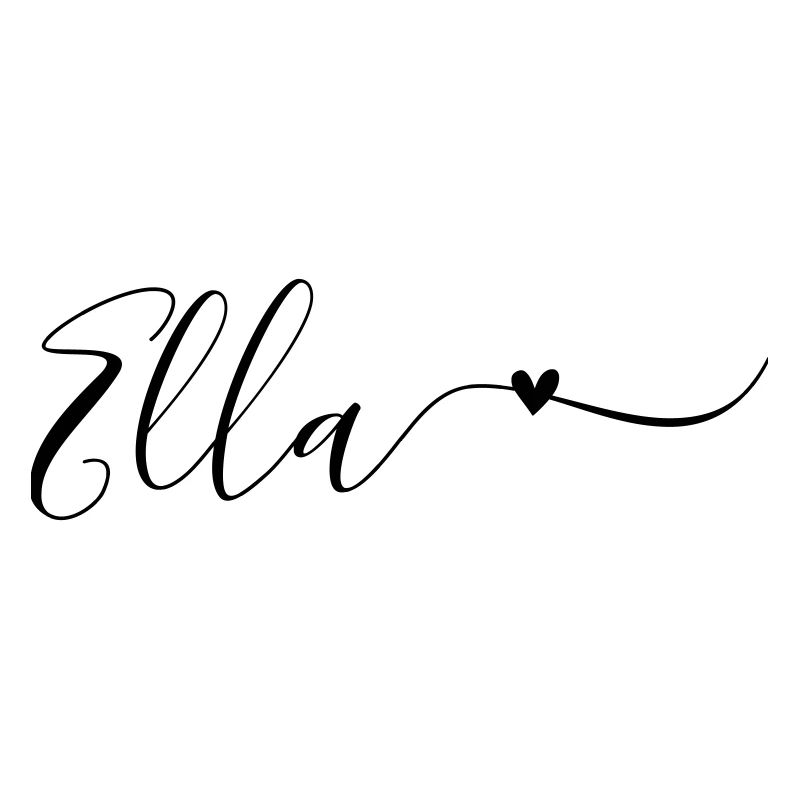 Ella Surname First Name Decorative