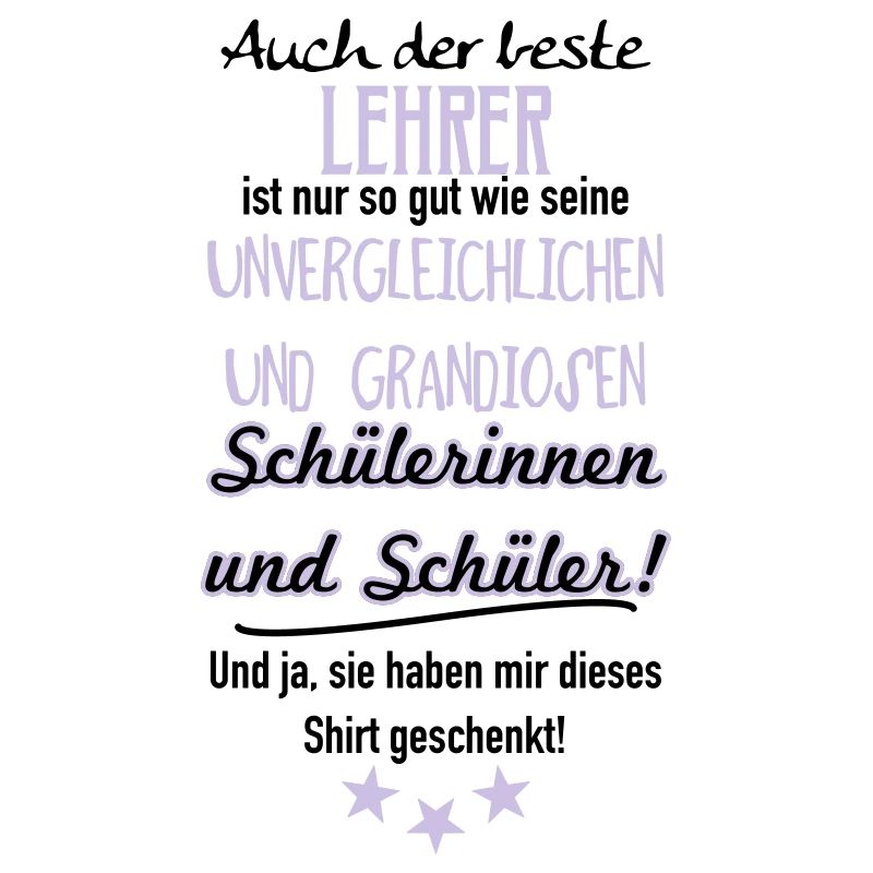 Bester Lehrer Shirt