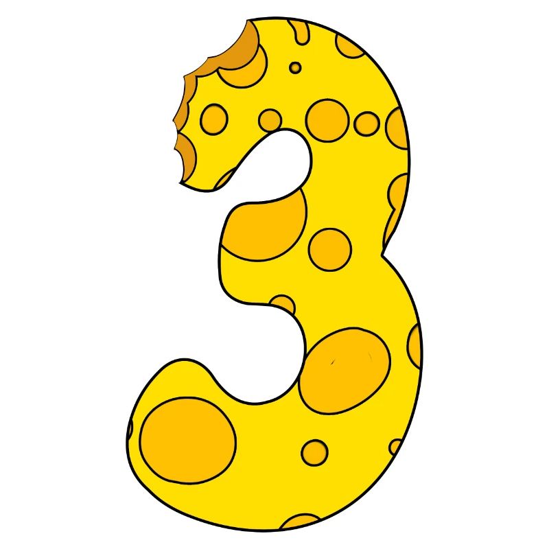 Number 3 - Three - Third