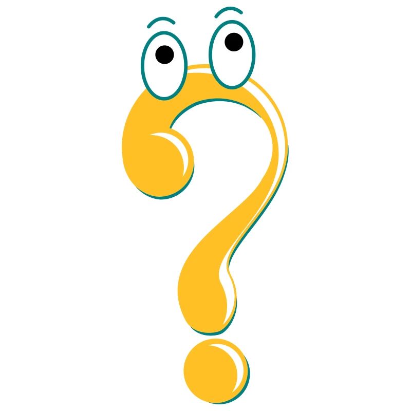 Question mark figure icon idea gift cartoon