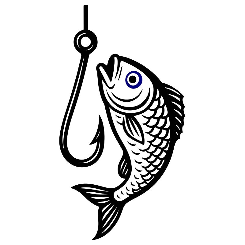 Fish Hook Fish Icon