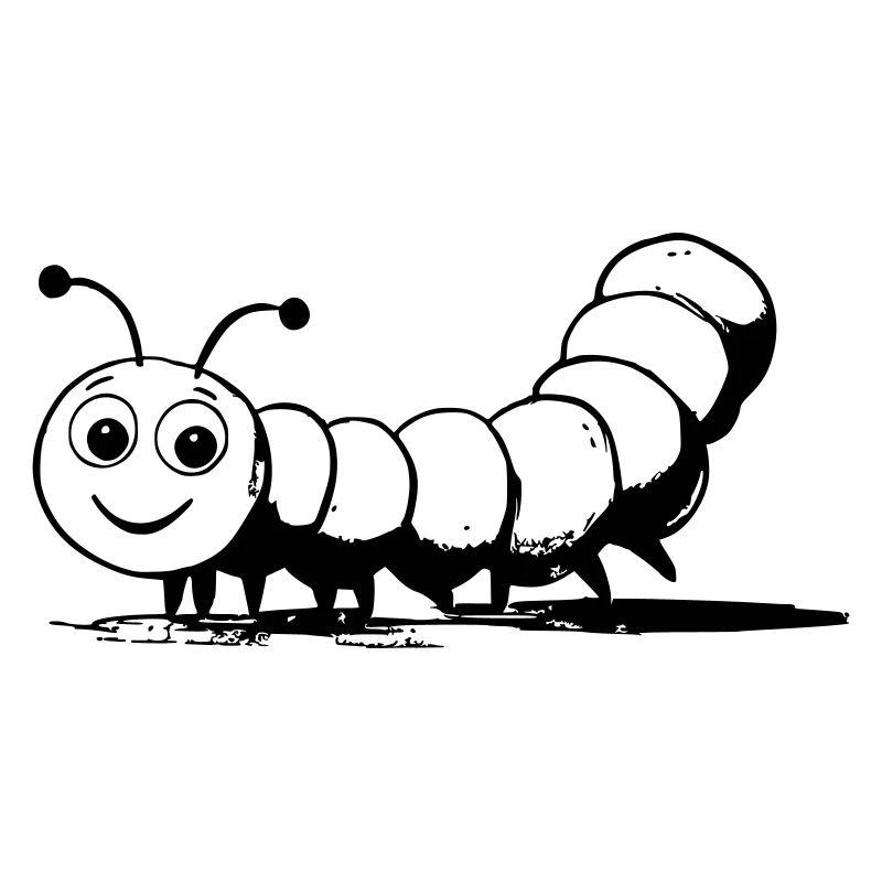 Caterpillar as vector graphic