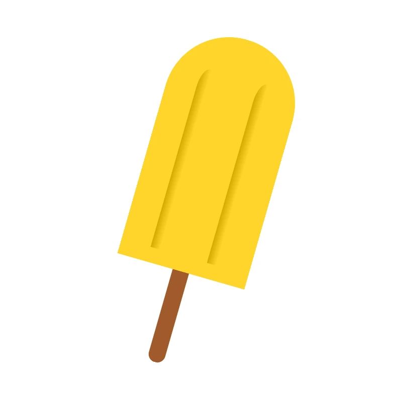 Popsicles in comic style summer