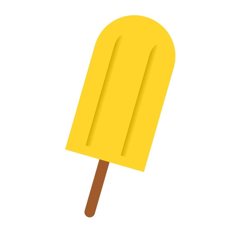 Popsicles in comic style summer