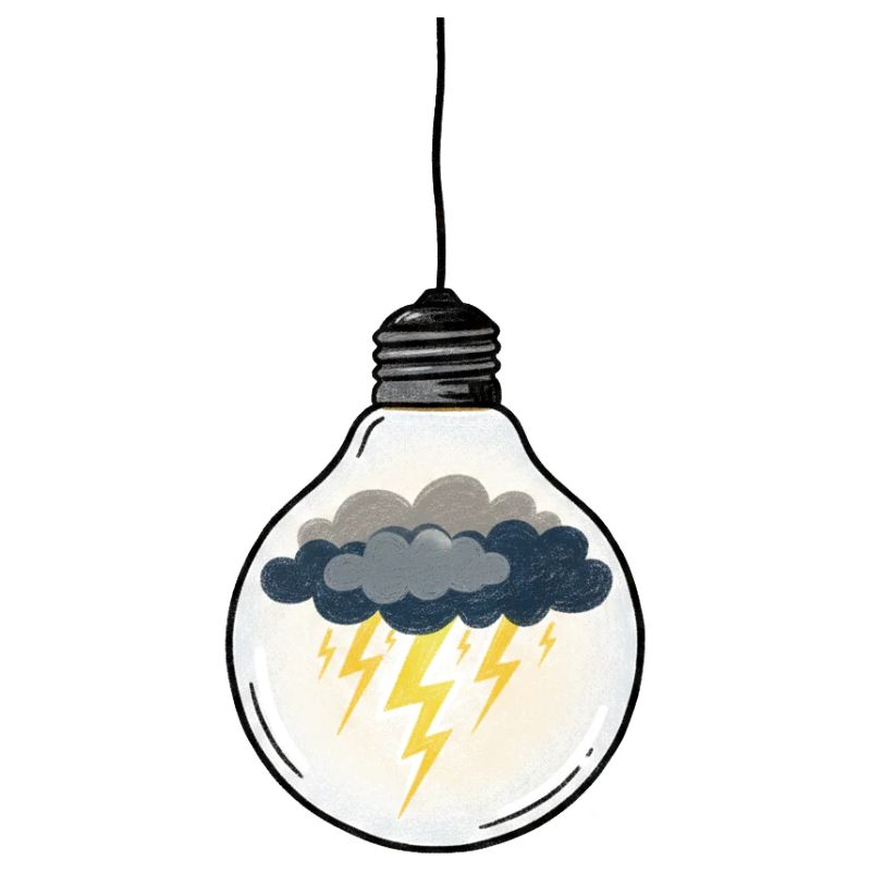Idea tempestosa in Light Bulb
