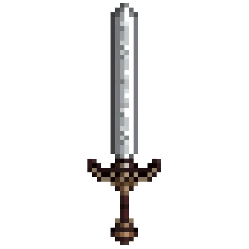 Sword pixel art retro style 8 bit