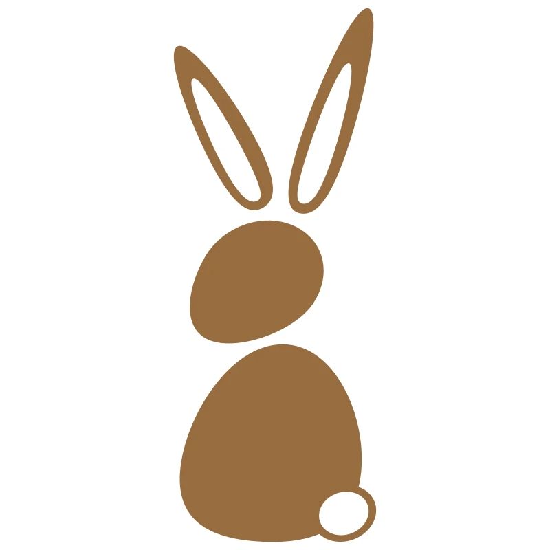 Bunny Rabbit Bunny Silhouette Seated Cute