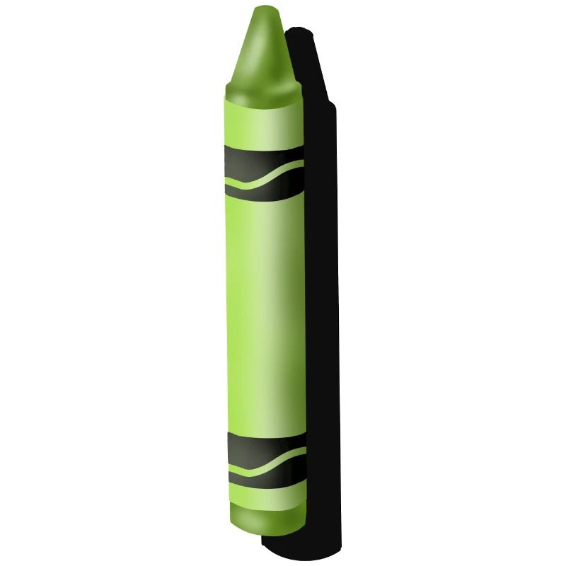 Crayon vert - dessin numérique
