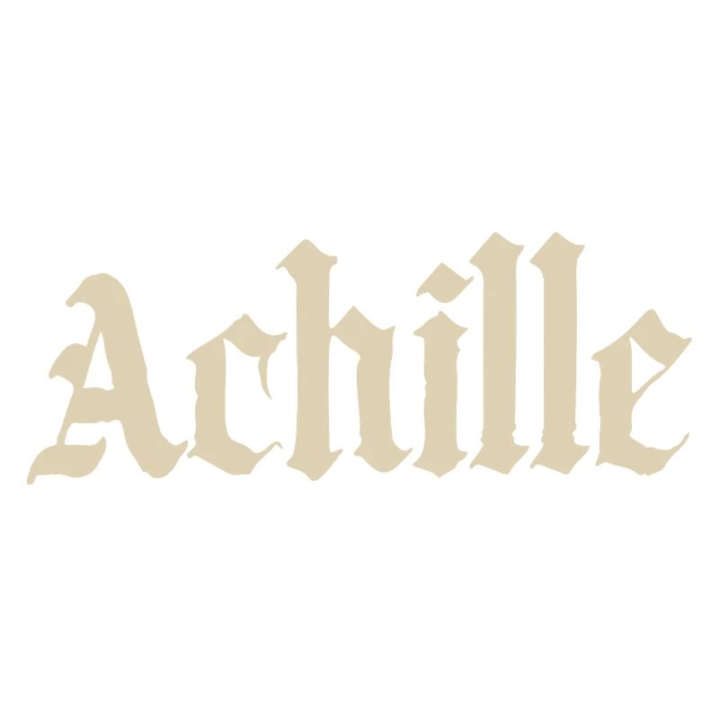 Achille Gothic script
