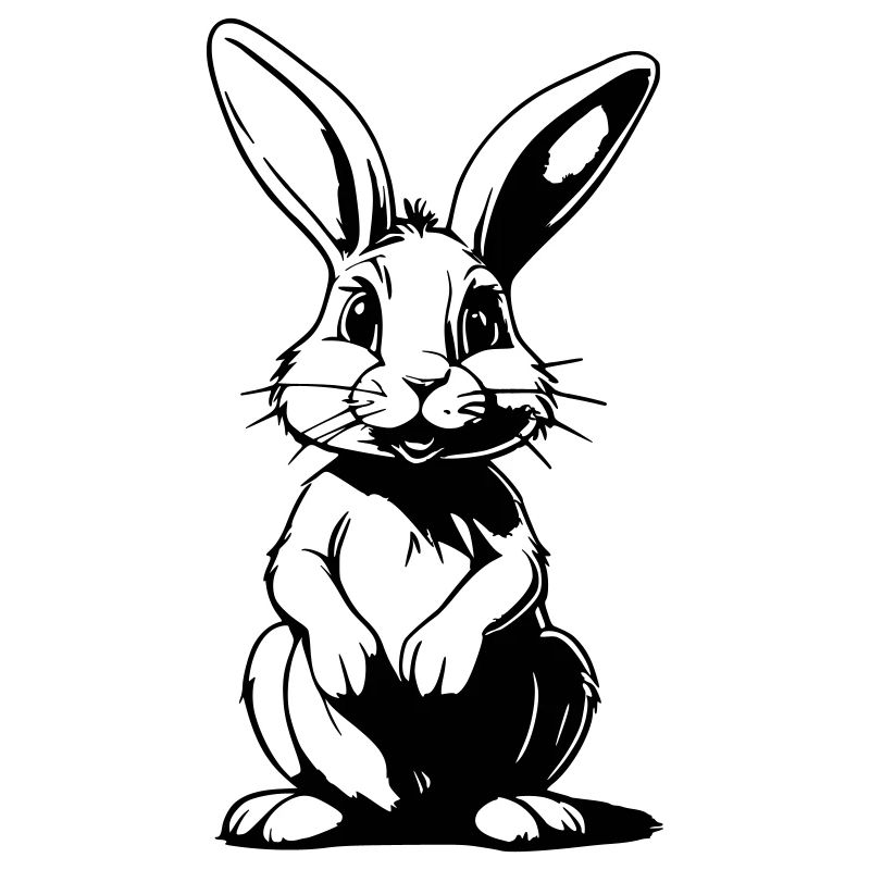 Funny Comic Bunny - Conception de dessin animé mignon