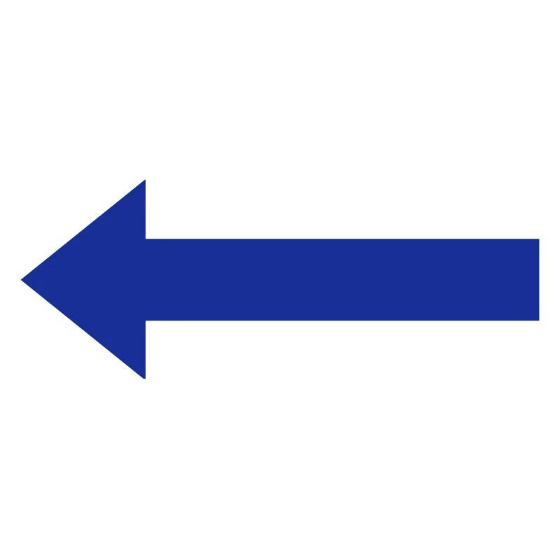 Blue left arrow