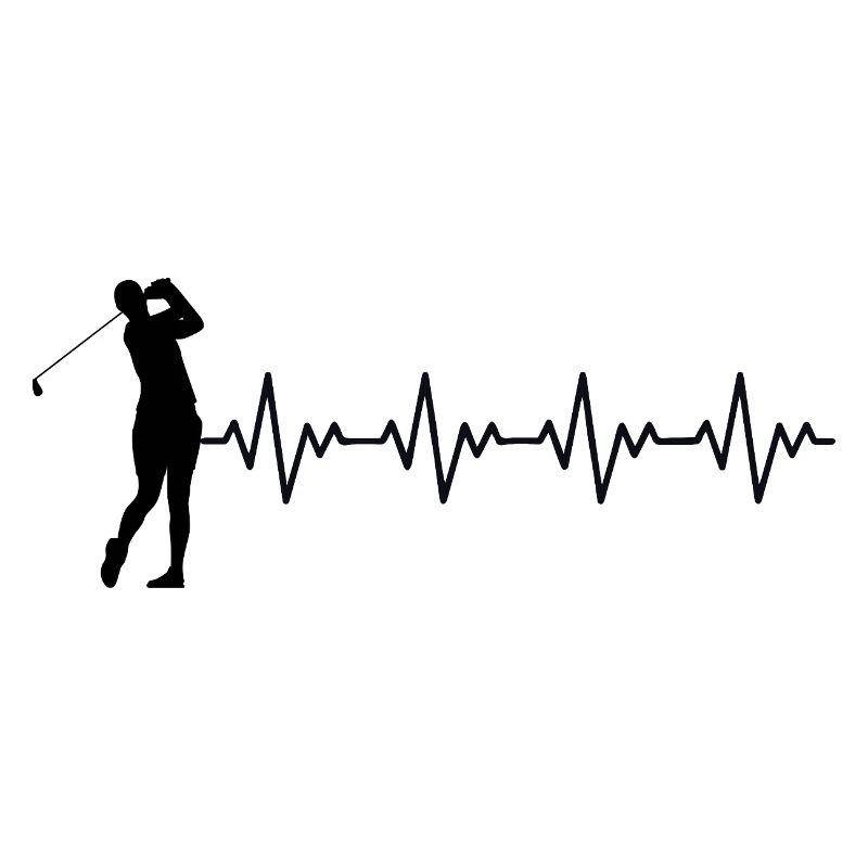 Golfeur Golfeur Golf Golf Golf Golf Course ECG Battement de cœ