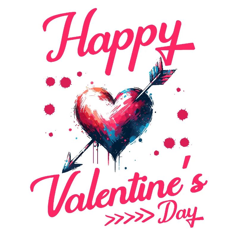 Conception de coeur de la Saint-Valentin avec flèche