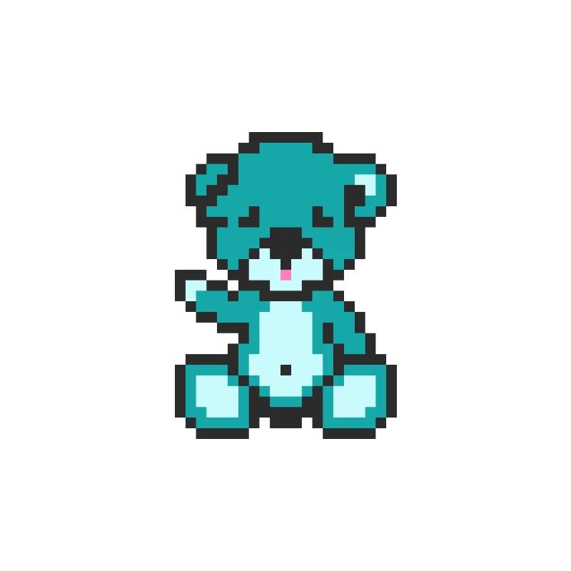 Pixel Bear Alien