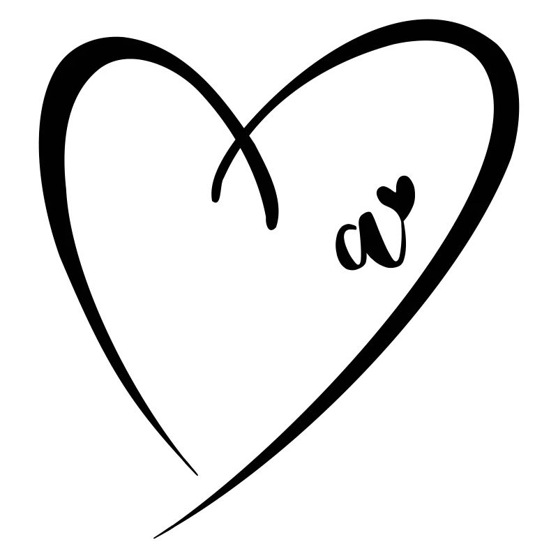 Small Letter A Heart