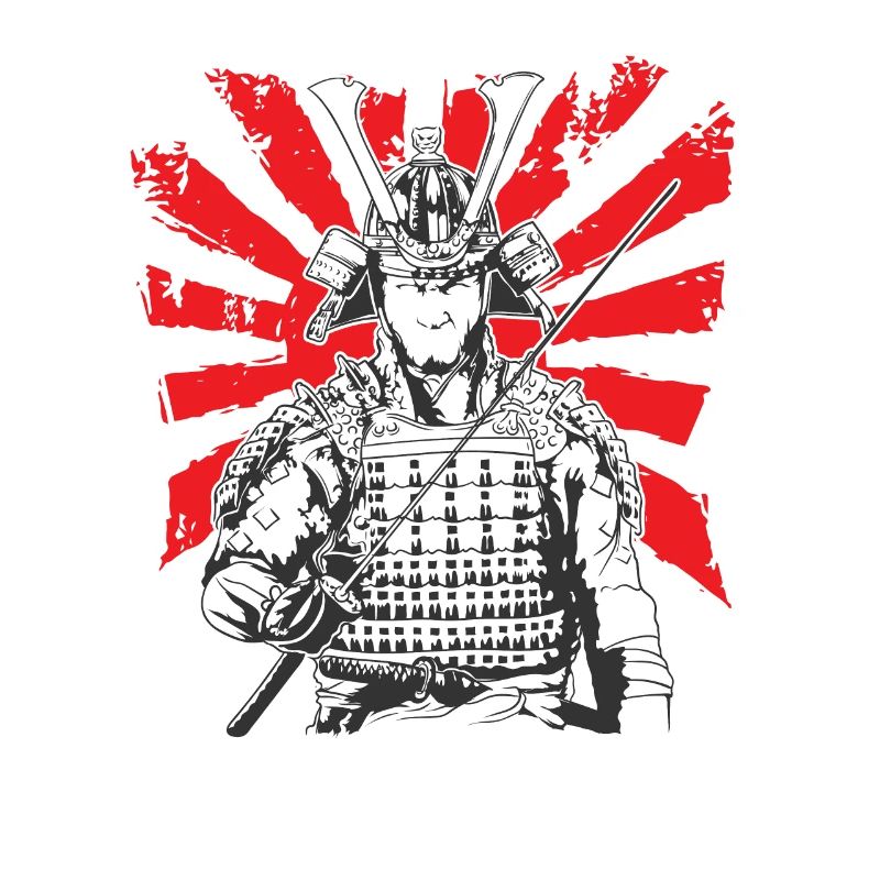 Samouraï épée Samouraï guerrier avec armure