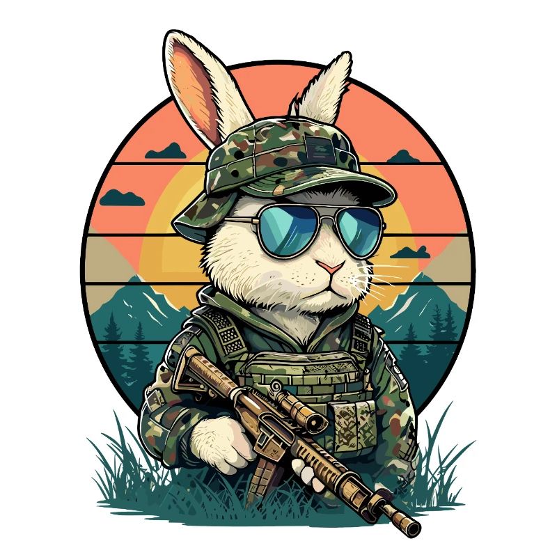 Bunny Easter Bunny Easter Camouflage Animal Welfare Funny