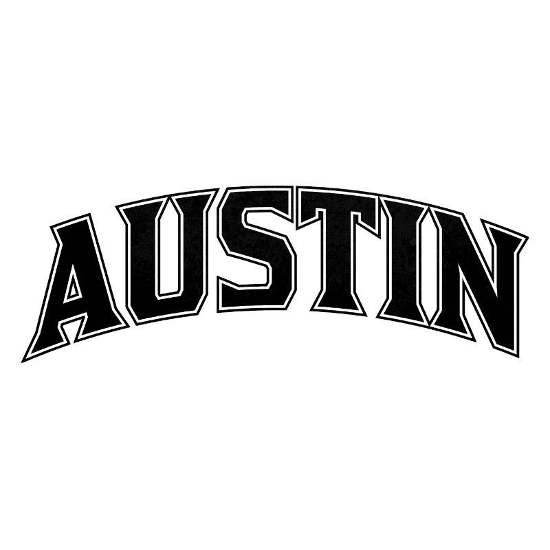 Lettres d’arc d’AUSTIN Imprimé