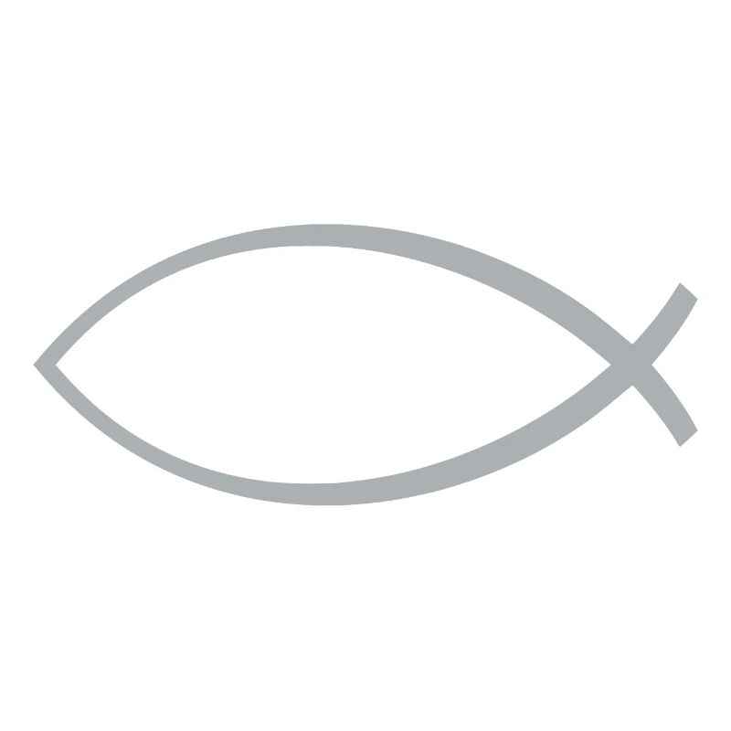 Ichtus poisson argent