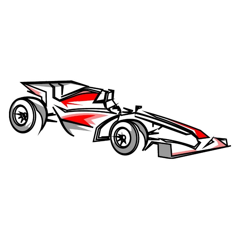 Illustration de voitures de course Conception du sport automobile