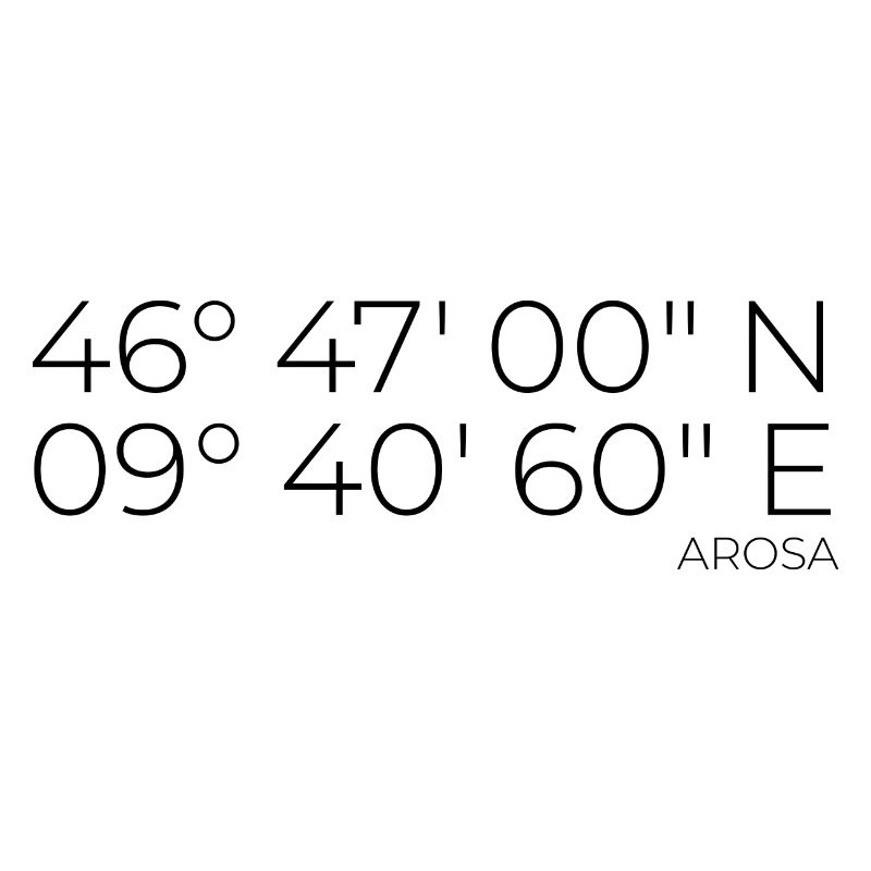Coordinates Arosa Graubünden