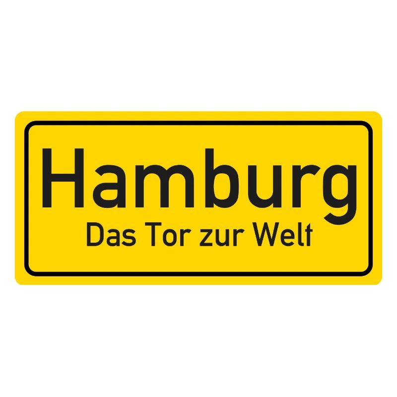 Panneau de nom de lieu de Hambourg Allemagne