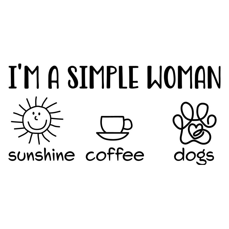 sunshine, coffee, dogs