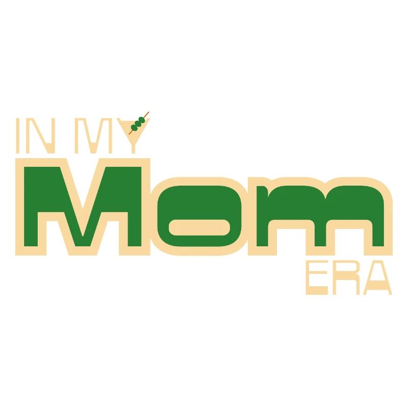 À l’époque de ma mère – Déclaration de maman rétro en vert