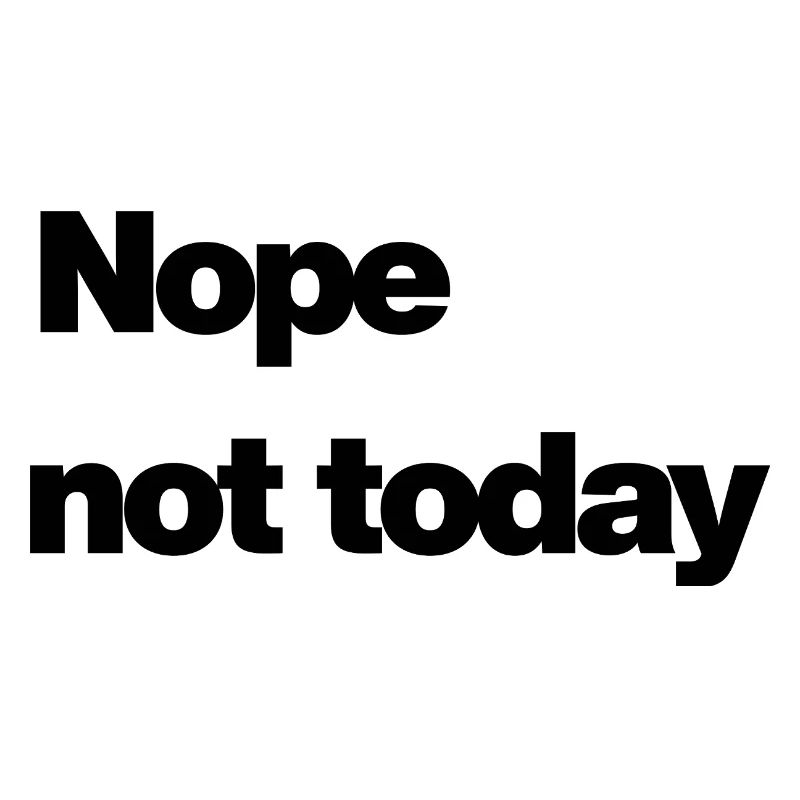 Nope – Minimalist Cancellation Motif