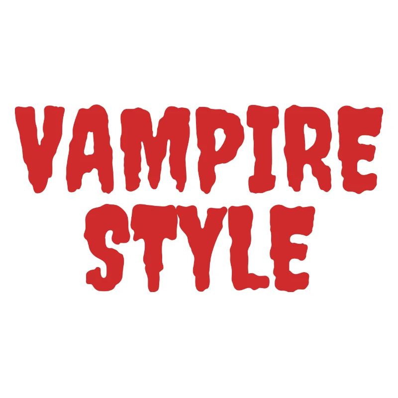 Style vampire Conception graphique ludique