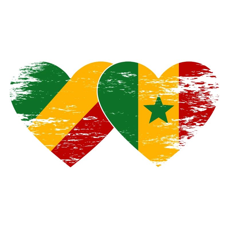 Congo Senegal flag used