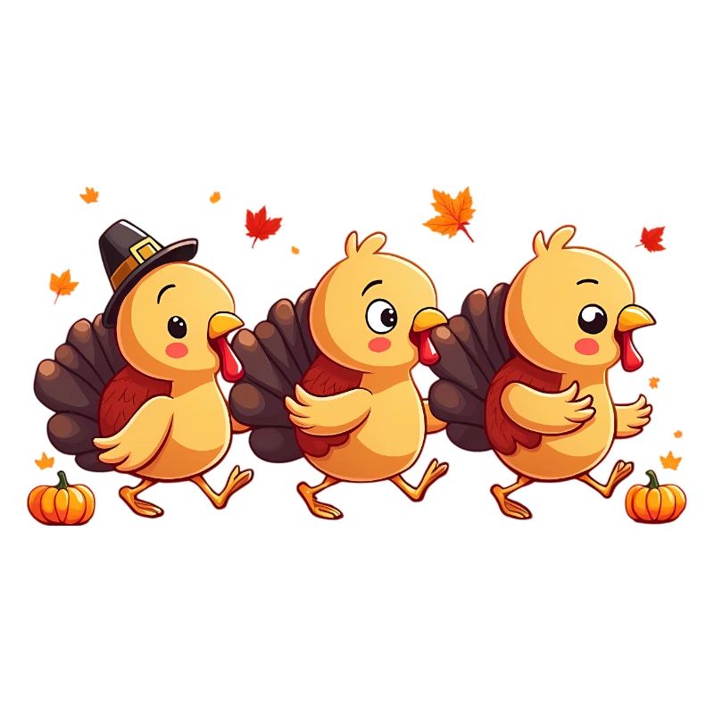 Bébé dinde de Thanksgiving