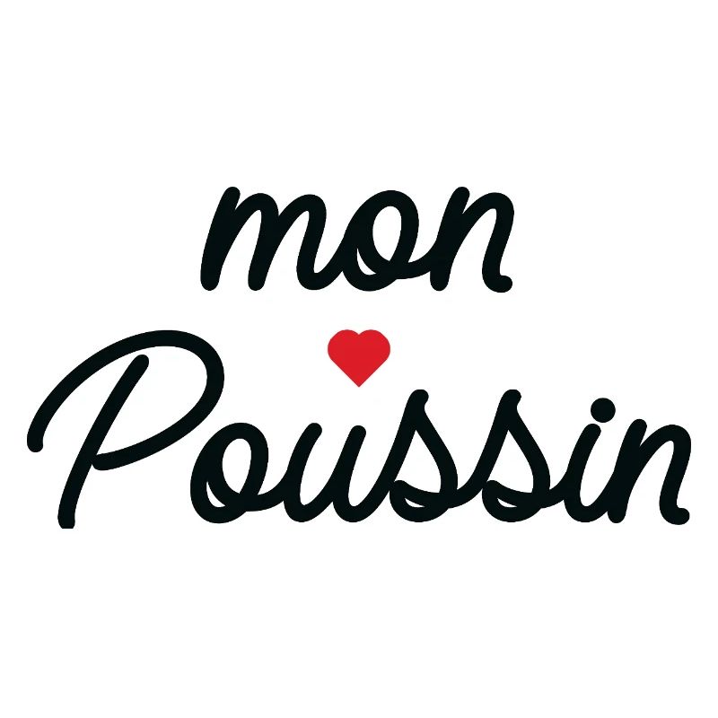Mon Coeur Coussin Script