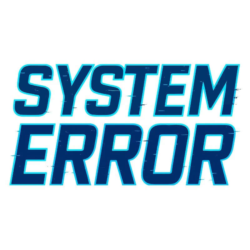 System Error Glitch Design