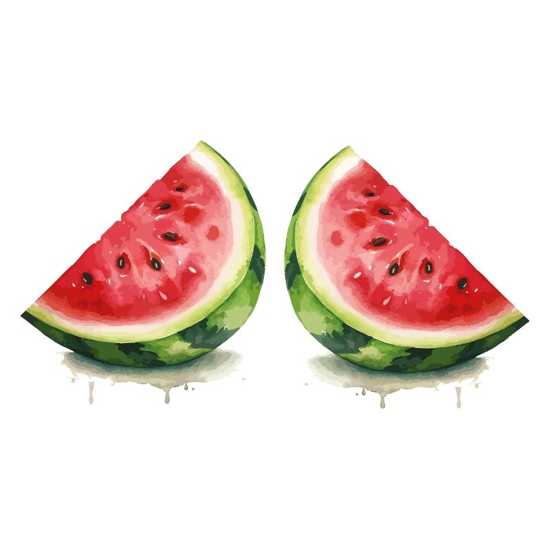 Aquarelle de pastèques