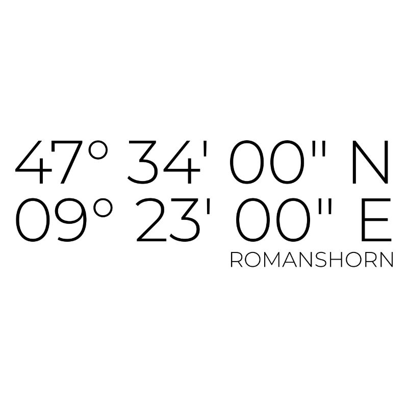 Coordinates Romanshorn, Switzerland