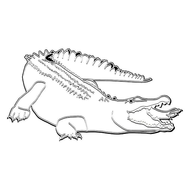 Crocodile lineart