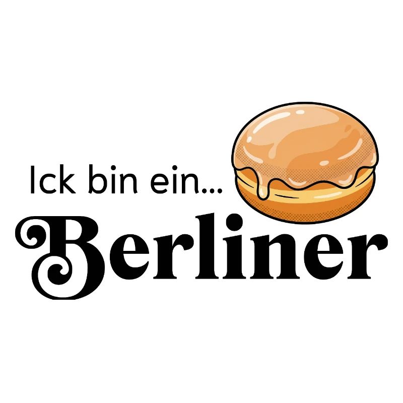 Ick bin ein Berliner Statement Kult Kostüm
