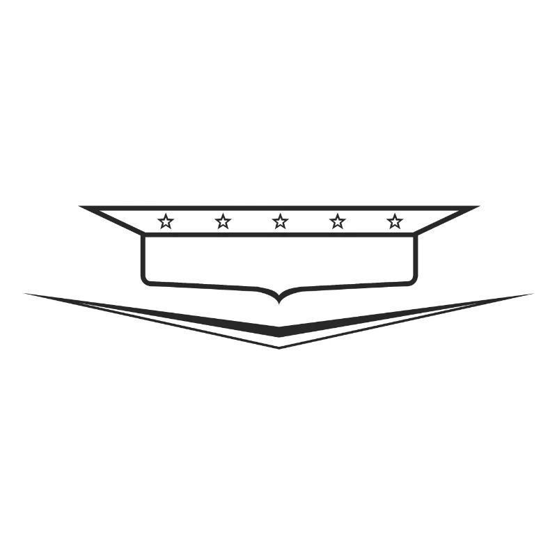 Classic Car Emblem frame empty, design yourself