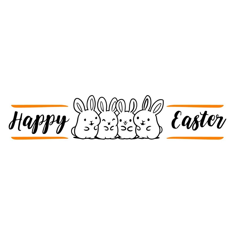 Équipe des lapins de Joyeuses Pâques